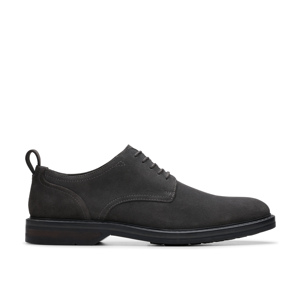 Clarks grey suede shoes hotsell