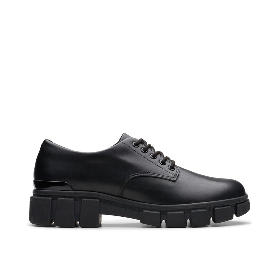 Clarks lace up school shoes best sale