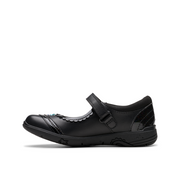 Clarks - Relda Spark K. - Black Leather - School Shoes