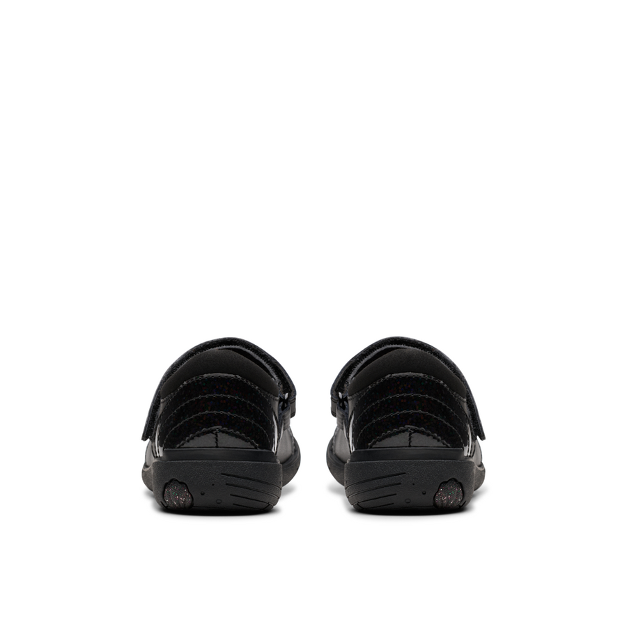 Clarks - Relda Spark K. - Black Leather - School Shoes