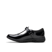 Clarks - Relda Gem K. - Black Patent - School Shoes