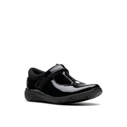 Clarks - Relda Gem K. - Black Patent - School Shoes