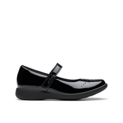 Clarks - Etch Gem K. - Black Patent - School Shoes