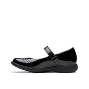 Clarks - Etch Gem K. - Black Patent - School Shoes