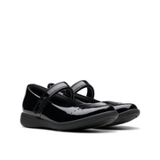 Clarks - Etch Gem K. - Black Patent - School Shoes