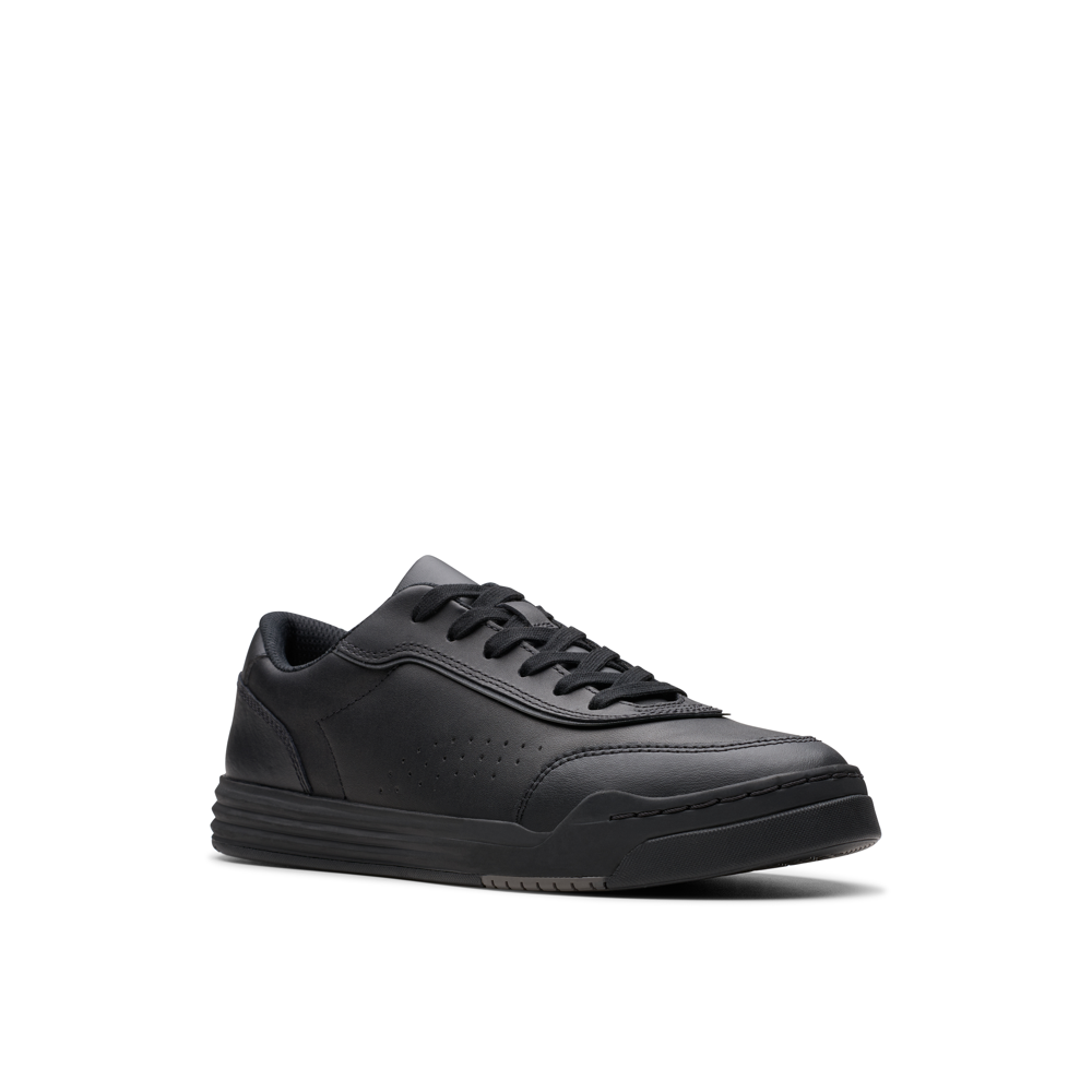 Clarks - Urban Solo O - Black Leather - School Shoes