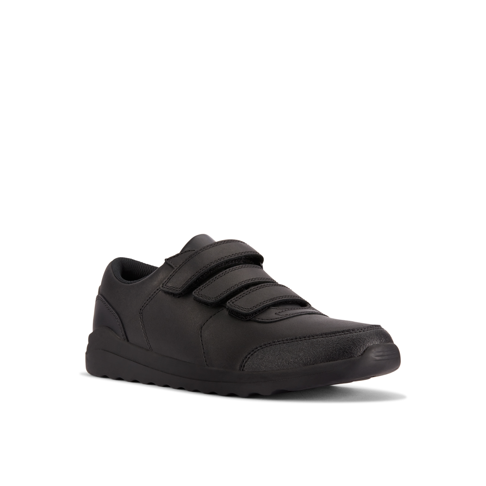 Clarks - Daze Step 2 Y - Black Leather - School Shoes