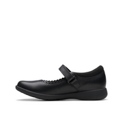 Clarks - Etch Pure K. - Black Leather - School Shoes