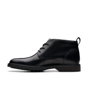 Clarks - Aldwin Chukka - Black Leather - Boots