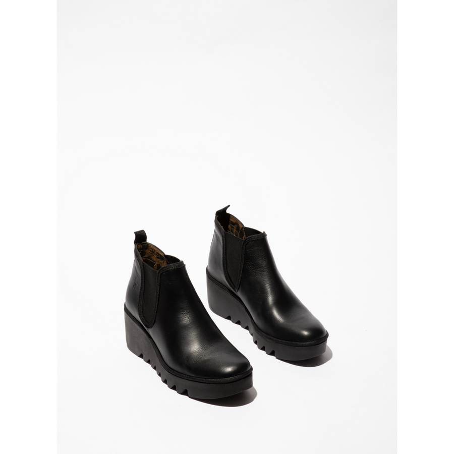 Fly London - Byne - Black Leather - Boots