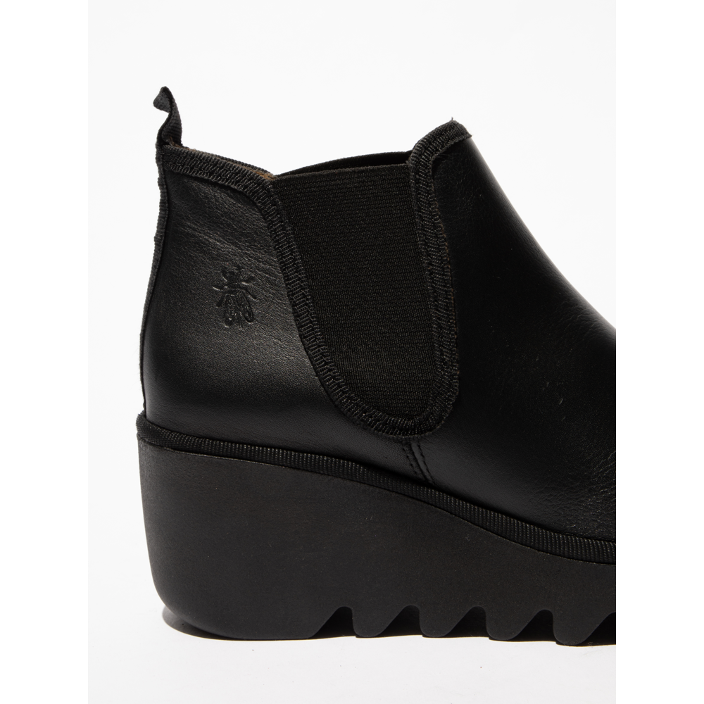 Fly London - Byne - Black Leather - Boots